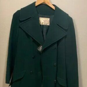 PENDLETON dark teal woman’s 100% wool trench coat